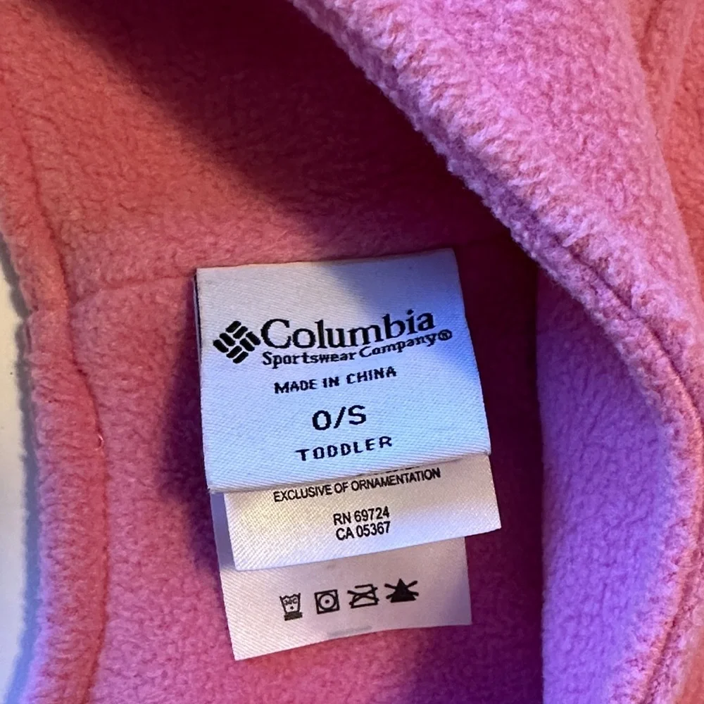 Columbia Cozy Pink Fleece Kids Hat